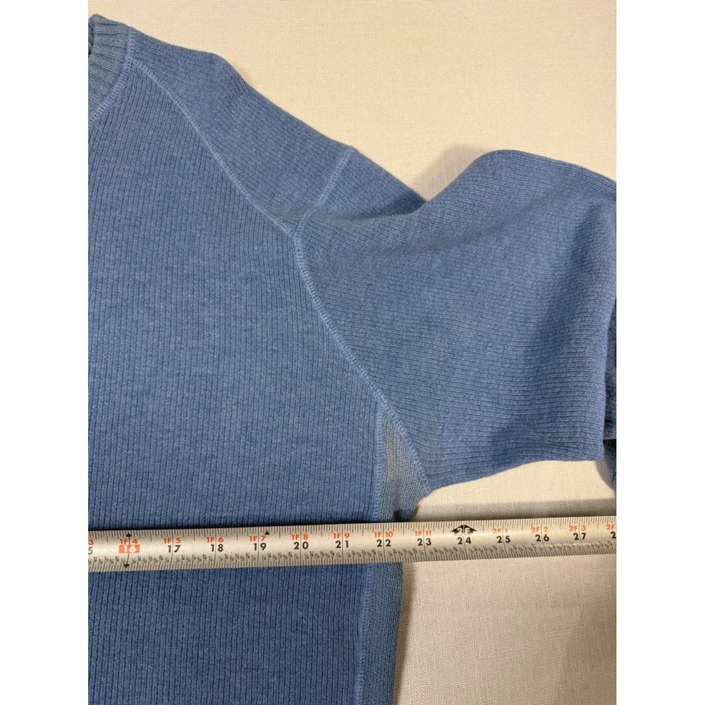 Tommy Bahama Mens XL Blue Cotton Raglan Crewneck Knit Sweater